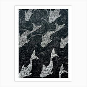 Silver Fish Art Print