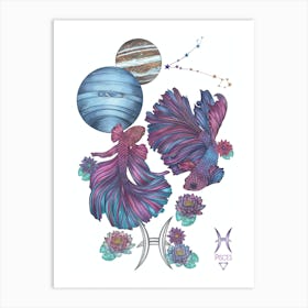 Pisces Fish Art Print