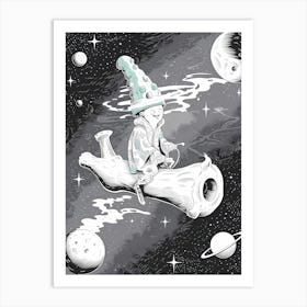 Cat In Space Art Print