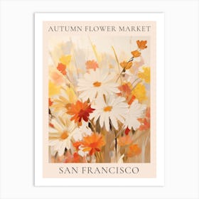 Autumn Flower Market Poster San Francisco 3 Art Print