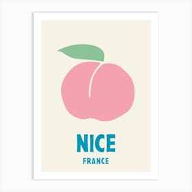 Nice, France, Graphic Style Poster 2 Art Print