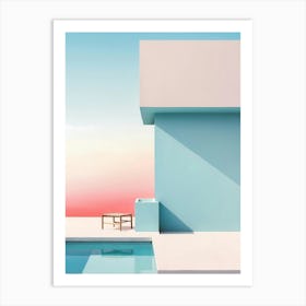 House With A Pool Art Print