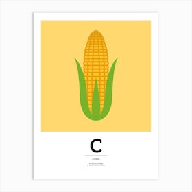 The Food Alphabet – C Art Print