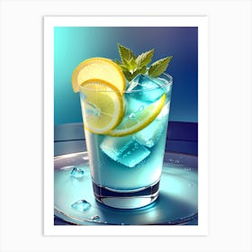 Glass Of Lemonade 1 Art Print