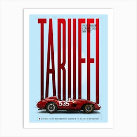 Piero Taruffi Tribute Ferrari 315S Art Print