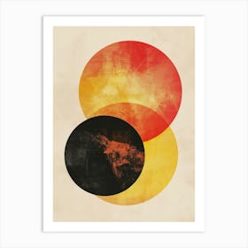 Abstract Circles Canvas Print 8 Art Print