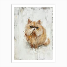 Persian Cat Painting 1 Art Print