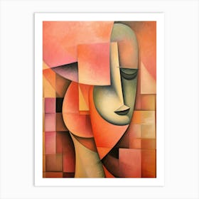 Cubist Abstract Geometric Illustration 8 Art Print