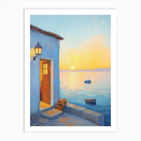 Sunset At The Beach Art Print