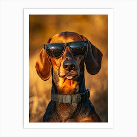 Dachshund. Generated AI. Art Print 7 Poster