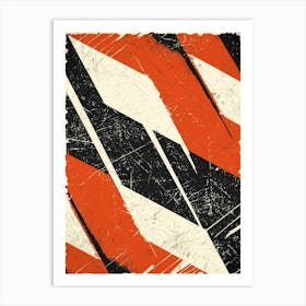 Chevron Stripes Art Print