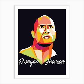 dwayne johnson Art Print