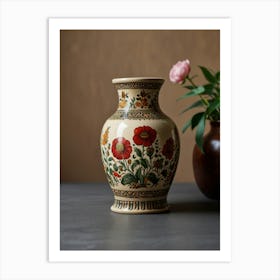 Vase With Flowers Art Print