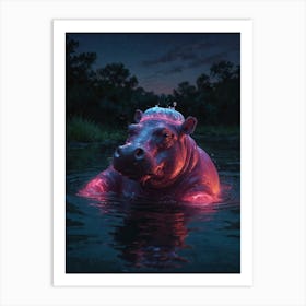 Hippo 7 Art Print