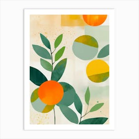 Oranges modern art Art Print