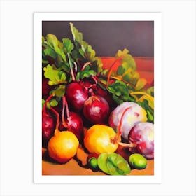 Beetroot Cezanne Style vegetable Art Print