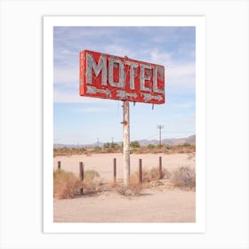 Vintage Motel Sign Arizona Art Print