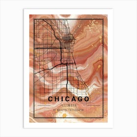 Chicago Map Art Print