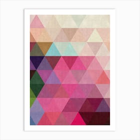 Harmonious composition of triangles 8 Art Print