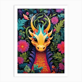 Dragon Cartoon Style 4 Art Print