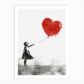 Heart Balloon Art Print