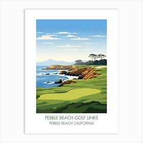 Pebble Beach Golf Links   Pebble Beach California 2 Art Print