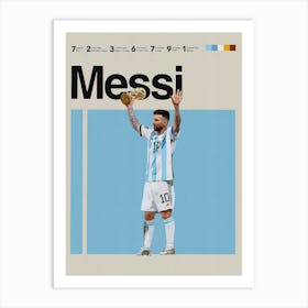 Lionel Messi Argentina 3 1 Art Print