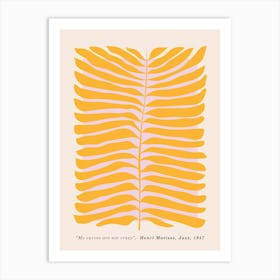 Botanical Mustard Art Print