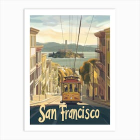 Aihrgdesign A Classic 1960s Travel Poster For San Francisco 2 Art Print