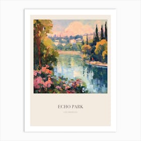 Echo Park Los Angeles United States 4 Vintage Cezanne Inspired Poster Art Print