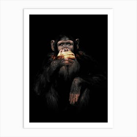 Monkey speak no evil Art Print