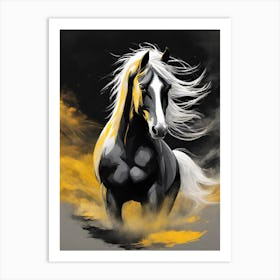 Horse Wallpaper Art Print