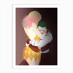 Joker with Women Art Print