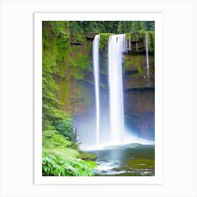 Silver Falls State Park Waterfall, United States Majestic, Beautiful & Classic (2) Art Print