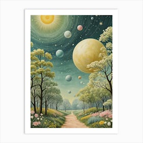 Planetary Sky Art Print