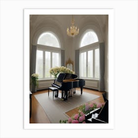 Grand Piano In A Room 11 Art Print