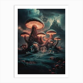 Mushroom Forest 1 Art Print