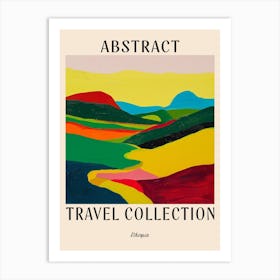 Abstract Travel Collection Poster Ethiopia 3 Art Print