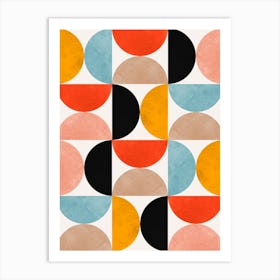 harmonious geometry of triangles 3 Art Print