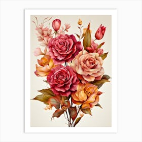 Radiant Reverie Dreamy Floral Euphoria Art Print