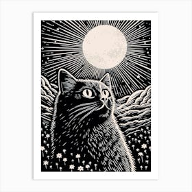 Quantum Purrplexion, Psychedelic Cats series Art Print