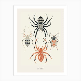 Colourful Insect Illustration Spider 2 Poster Art Print