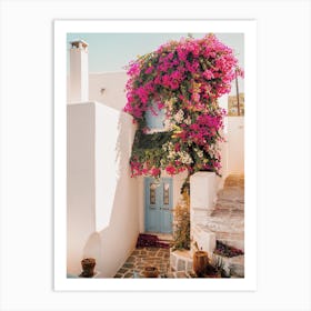 Greek Home Entrance Art Print