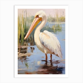 Bird Painting Pelican 1 Art Print