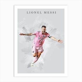 Lionel Messi Inter Miani Art Print