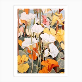 Nasturtium 1 Flower Painting Art Print