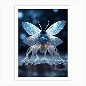 Crystal Butterfly Art Print