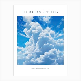 Study Of Clouds Capri, Italy Art Print