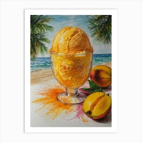 Mango Ice Cream 5 Art Print