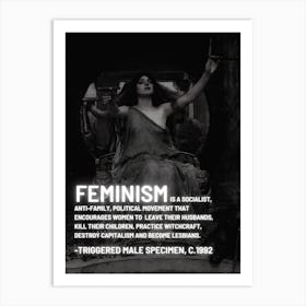Feminism Quote Art Print